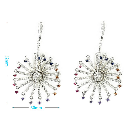 Vintage Assorted Dangle Earring,Bohemian Geometric & Floral Drop Earrings for Women