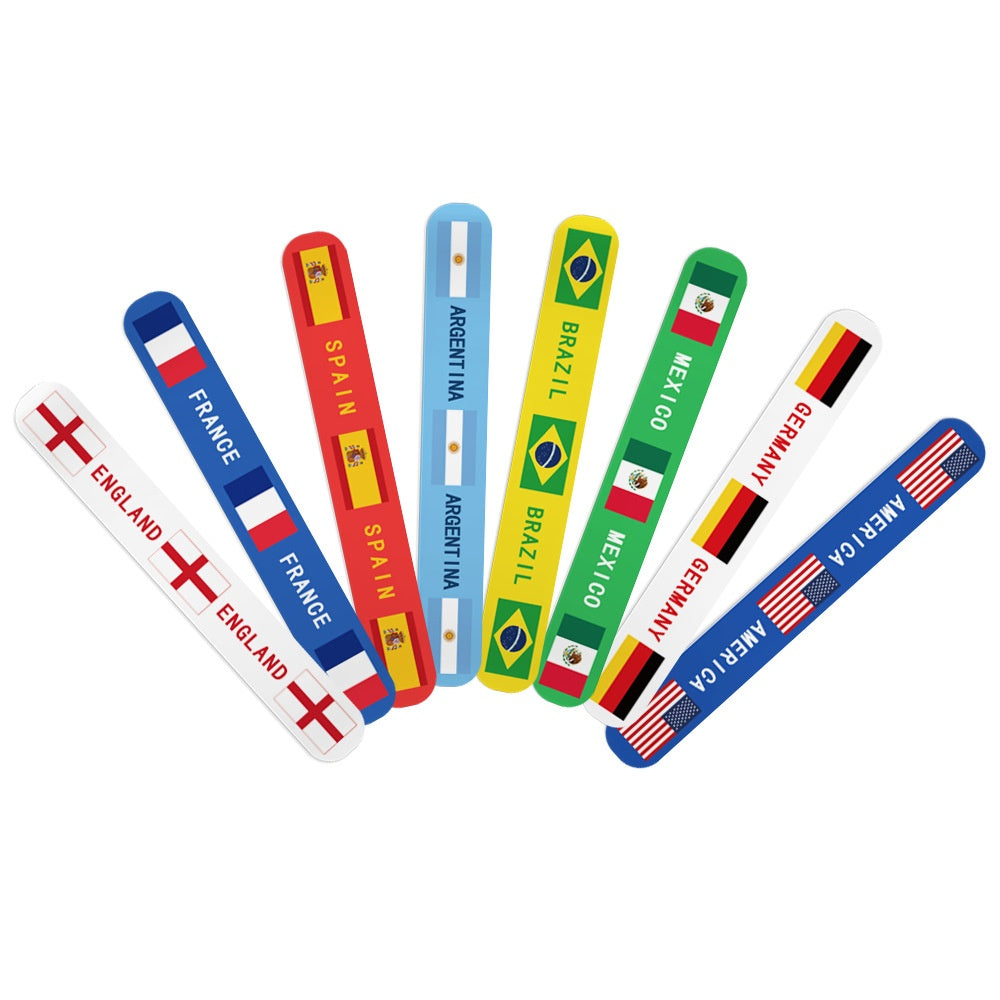 2026 USA Mexico Canada Football Cheering Pai Pai Ring Children's Bracelet toys, Pai Pai Ring National Flags,Congratulatory