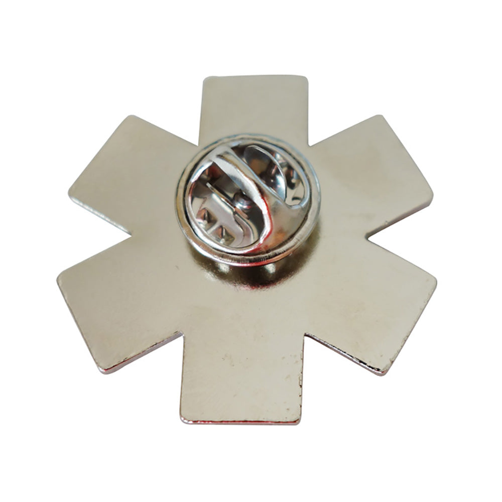 Star of Life EMS Enamel Lapel Pin - Multi-Color Medical Badge for Paramedics, EMTs & Nurses