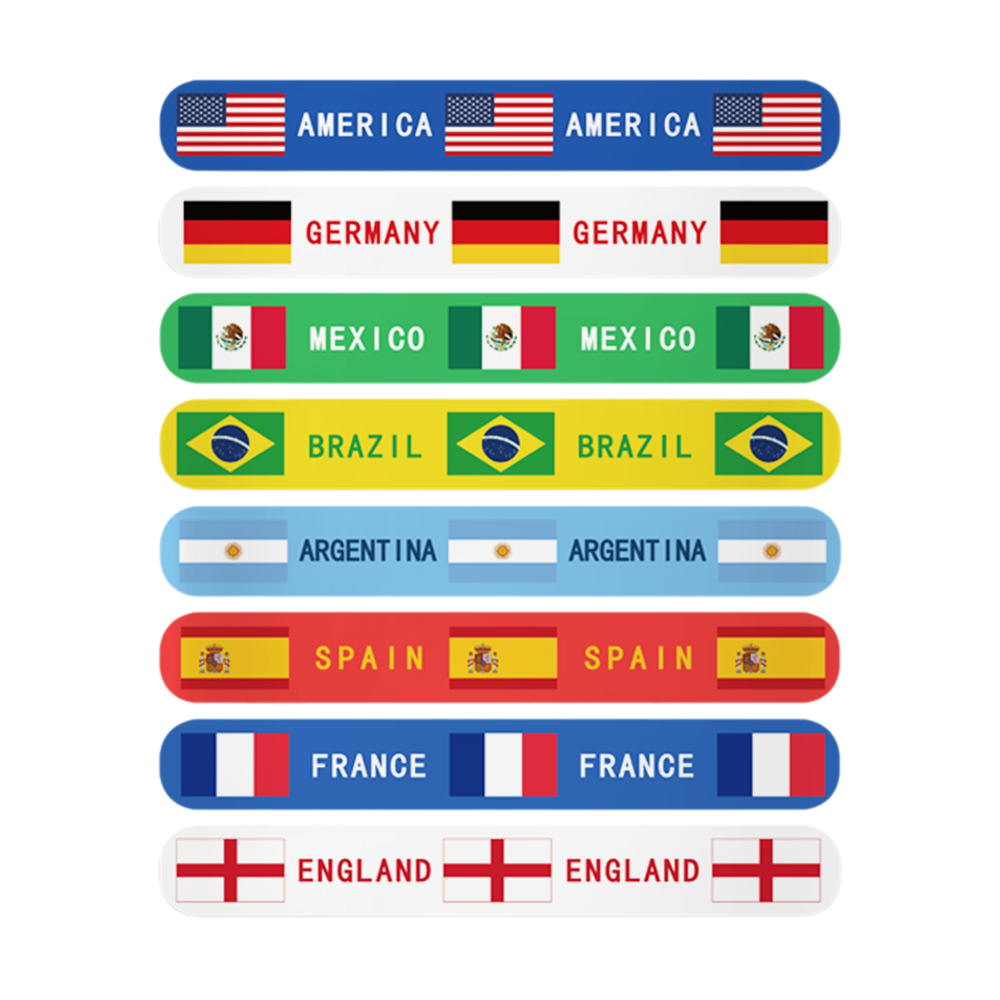 2026 USA Mexico Canada Football Cheering Pai Pai Ring Children's Bracelet toys, Pai Pai Ring National Flags,Congratulatory