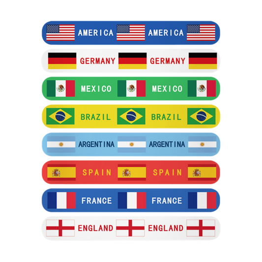 2026 USA Mexico Canada Football Cheering Pai Pai Ring Children's Bracelet toys, Pai Pai Ring National Flags,Congratulatory