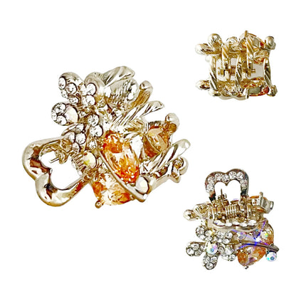 Elegant Rhinestone Pearl Hair Clips For Women