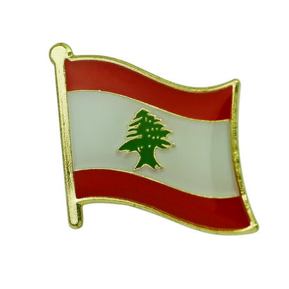 Asian Country Waving Flag  Lapel Pin | Single Sale National Flag Brooch Badge