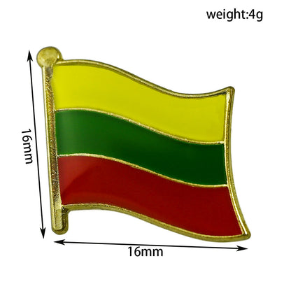 EU Member State Flag Enamel Pin Collection - European Union Country Lapel Pins | Gold-Plated Brooch for Bags & Jackets