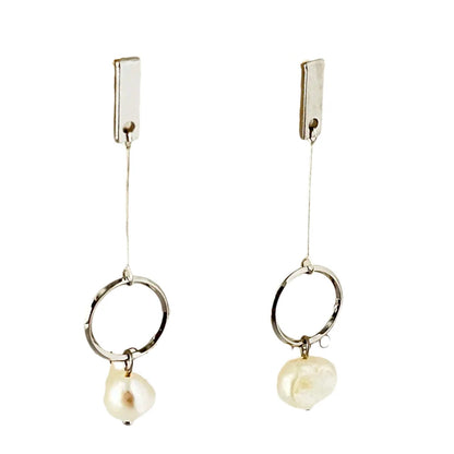 Geometric Star Moon Heart Dangle Earrings, Minimalist Metal Drop Earrings for Women Trendy Jewelry