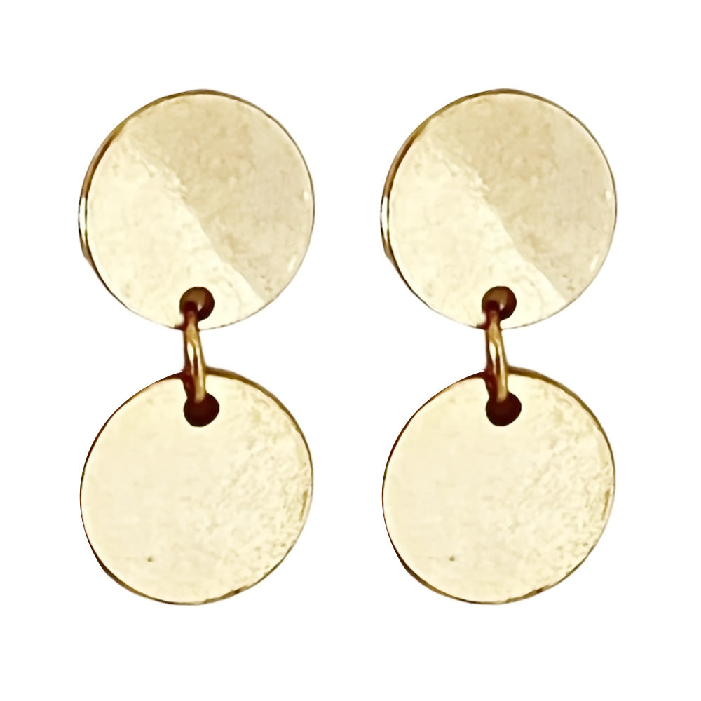 Geometric Star Moon Heart Dangle Earrings, Minimalist Metal Drop Earrings for Women Trendy Jewelry