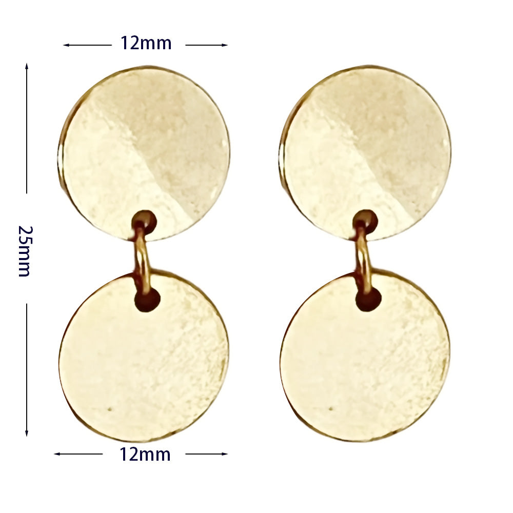 Geometric Star Moon Heart Dangle Earrings, Minimalist Metal Drop Earrings for Women Trendy Jewelry