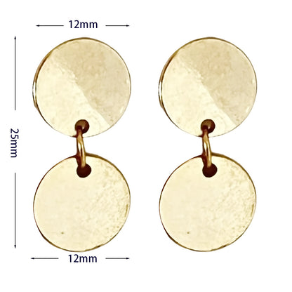Geometric Star Moon Heart Dangle Earrings, Minimalist Metal Drop Earrings for Women Trendy Jewelry