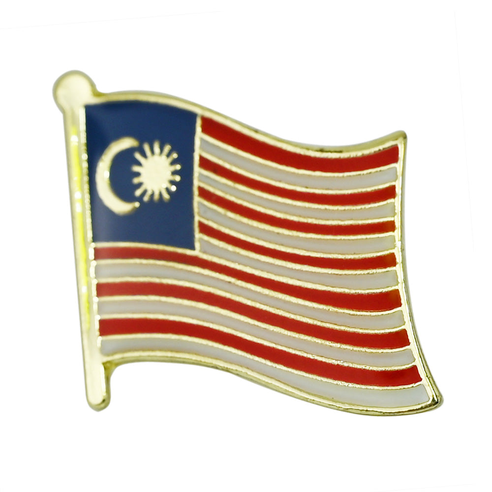 Asian Country Waving Flag  Lapel Pin | Single Sale National Flag Brooch Badge