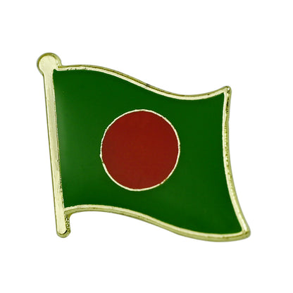 Asian Country Waving Flag  Lapel Pin | Single Sale National Flag Brooch Badge