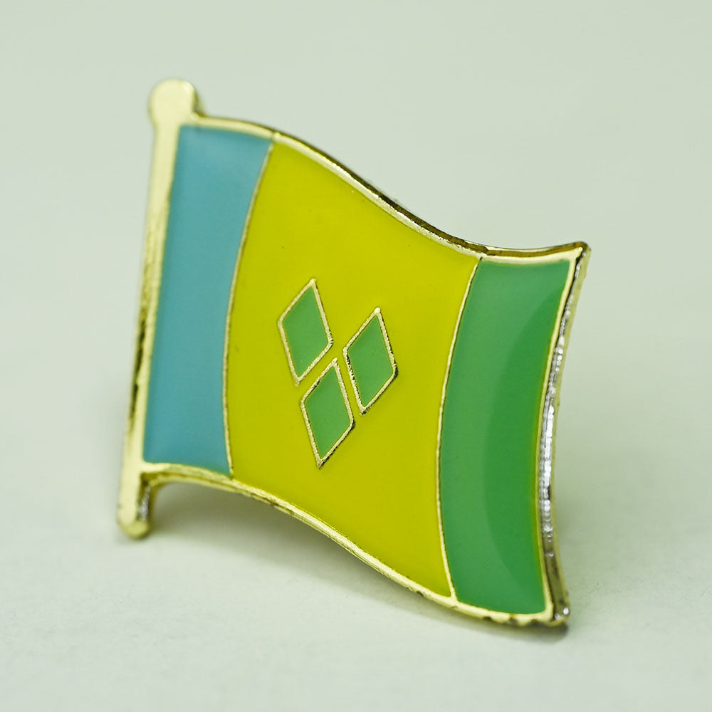 North America & Caribbean Flag Lapel Pin | 16mm Metal Country Badge Brooch