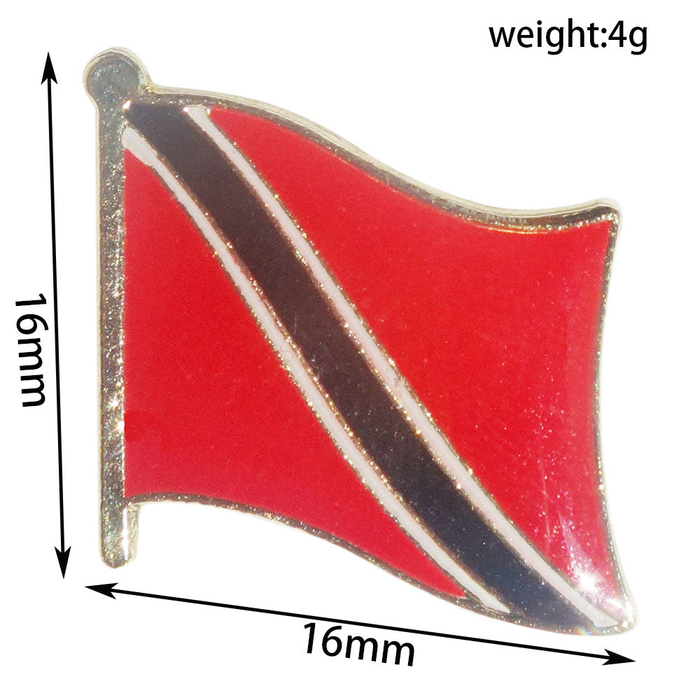 North America & Caribbean Flag Lapel Pin | 16mm Metal Country Badge Brooch