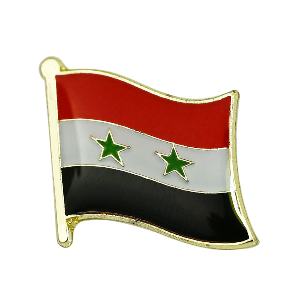 Middle Eastern Flag Lapel Pin | 16mm Metal Badge | Saudi & Persian Heritage Brooch