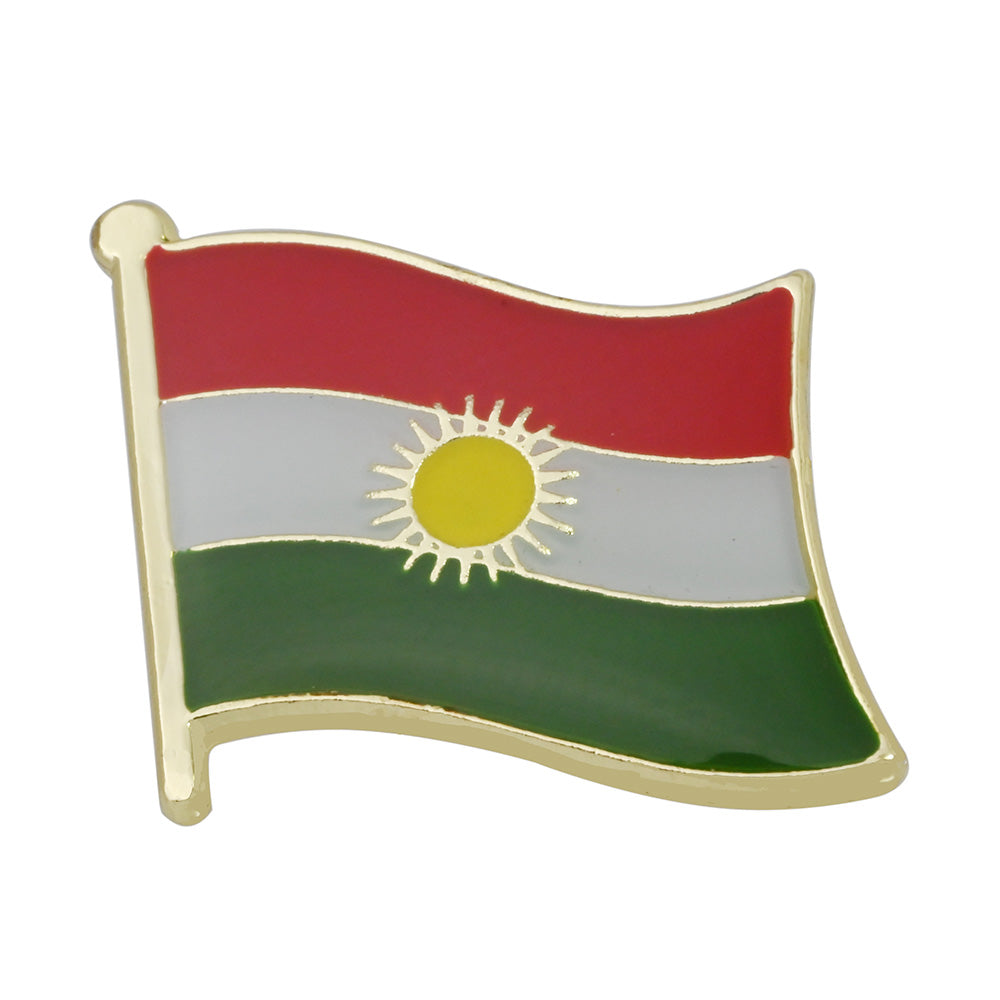 Asian Country Waving Flag  Lapel Pin | Single Sale National Flag Brooch Badge