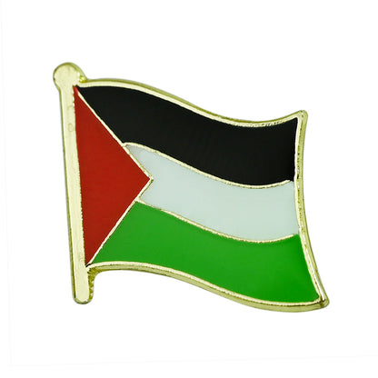 Asian Country Waving Flag  Lapel Pin | Single Sale National Flag Brooch Badge
