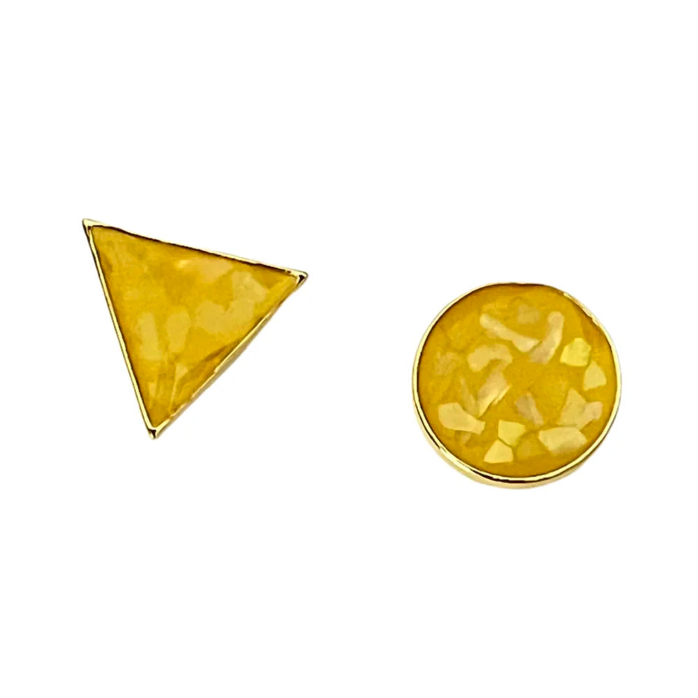 Geometric Star Moon Heart Dangle Earrings, Minimalist Metal Drop Earrings for Women Trendy Jewelry
