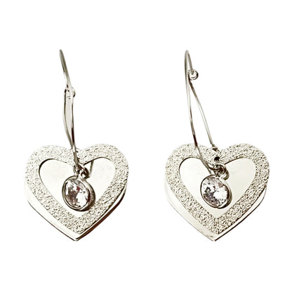 Geometric Star Moon Heart Dangle Earrings, Minimalist Metal Drop Earrings for Women Trendy Jewelry
