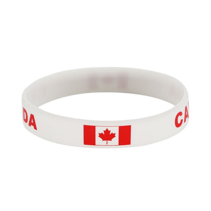 2026 Soccer Fan National Flag Silicone Bracelet USA Mexico Canada Cheering Wristband