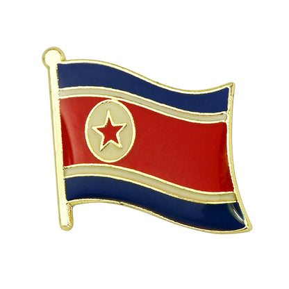 Asian Country Waving Flag  Lapel Pin | Single Sale National Flag Brooch Badge