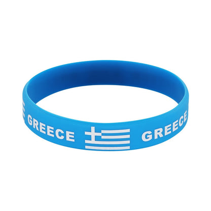 2026 Soccer Fan National Flag Silicone Bracelet USA Mexico Canada Cheering Wristband