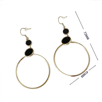 Geometric Star Moon Heart Dangle Earrings, Minimalist Metal Drop Earrings for Women Trendy Jewelry