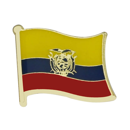 South America Country Flag Lapel Pin | 16mm Iron & Epoxy Metal Badge Brooch