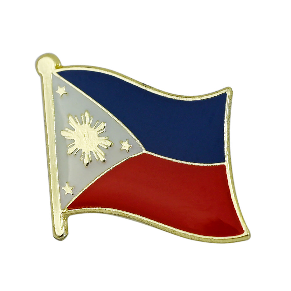 Asian Country Waving Flag  Lapel Pin | Single Sale National Flag Brooch Badge