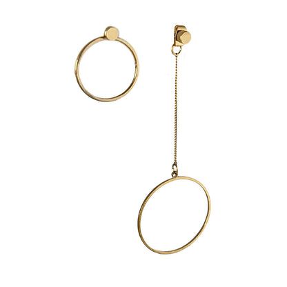 Geometric Star Moon Heart Dangle Earrings, Minimalist Metal Drop Earrings for Women Trendy Jewelry