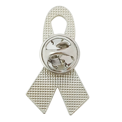 Autism Awareness Puzzle Enamel Lapel Pin - Multi-Color Ribbon, Heart & Puzzle Brooch