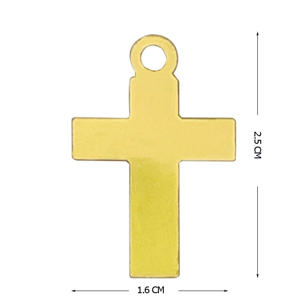 Colorful Mosaic Cross Christian Jewelry - Metal Lapel Pin, Tie Clip & Necklace