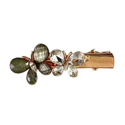 Elegant Rhinestone Pearl Hair Clips For Women