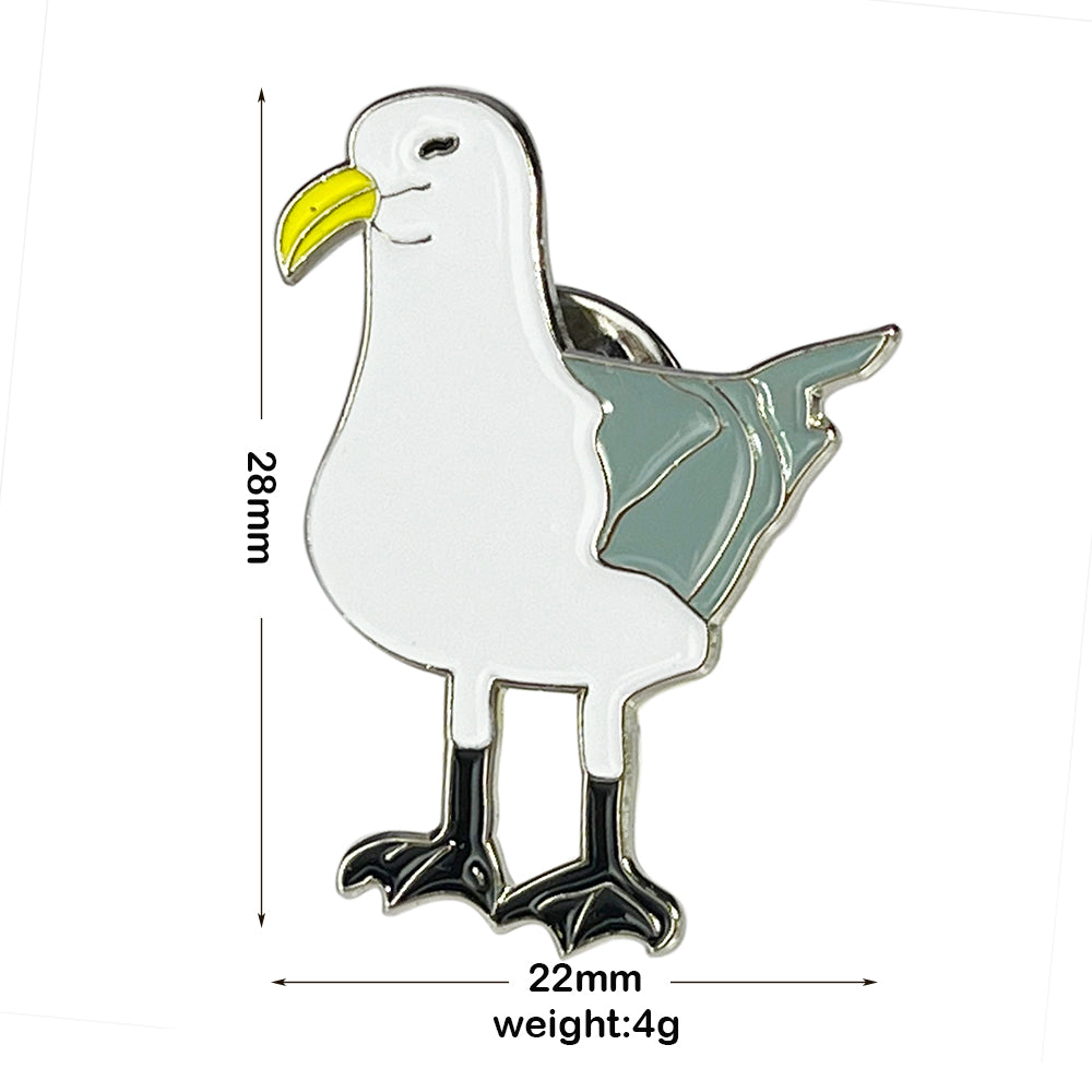 Wildlife Animal Tiger Lapel Pin | Owl, Bee, Dove, Puffin, Cardinal Bird, Brooch