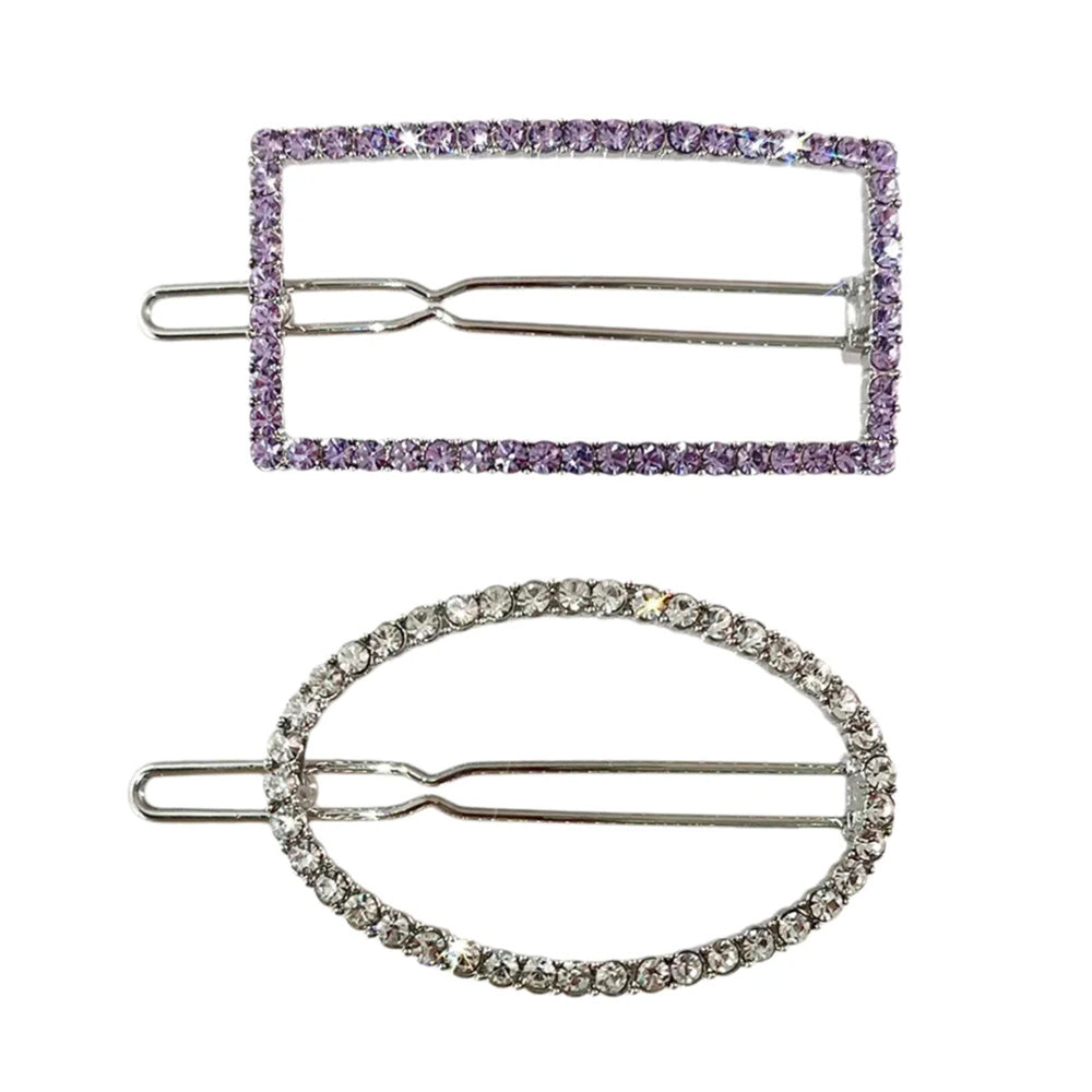 Elegant Rhinestone Pearl Hair Clips For Women