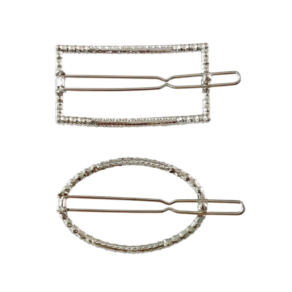 Elegant Rhinestone Pearl Hair Clips For Women