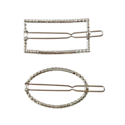 Elegant Rhinestone Pearl Hair Clips For Women