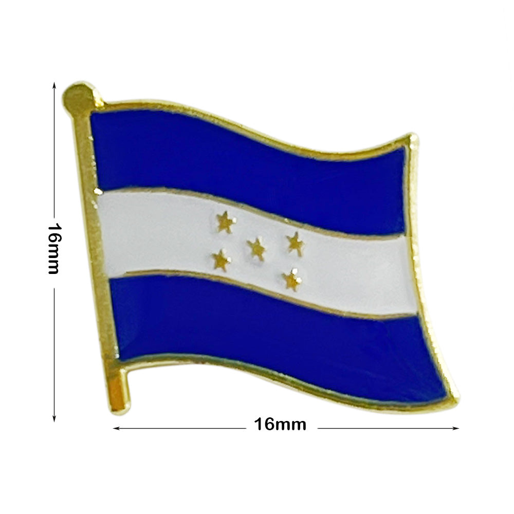 North America & Caribbean Flag Lapel Pin | 16mm Metal Country Badge Brooch