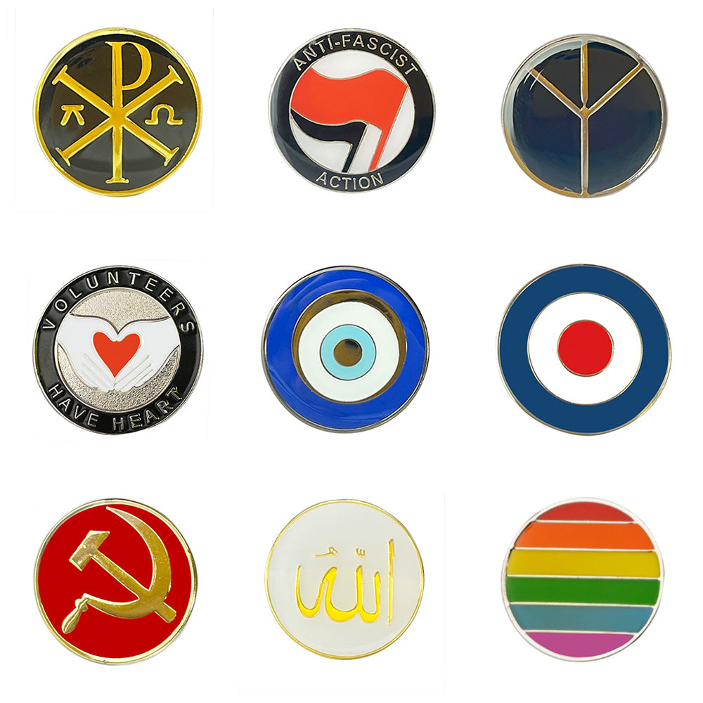 Symbol Enamel Lapel Pins Brooches