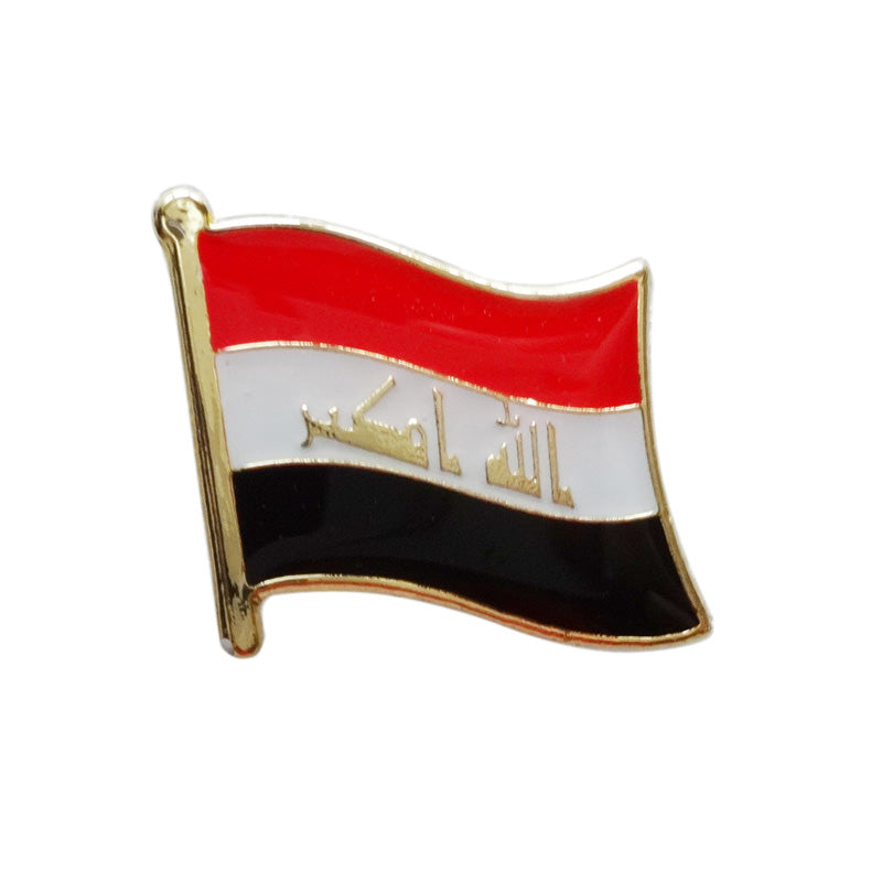 Asian Country Waving Flag  Lapel Pin | Single Sale National Flag Brooch Badge