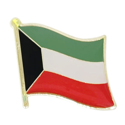 Middle Eastern Flag Lapel Pin | 16mm Metal Badge | Saudi & Persian Heritage Brooch
