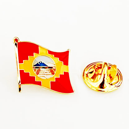 South America Country Flag Lapel Pin | 16mm Iron & Epoxy Metal Badge Brooch