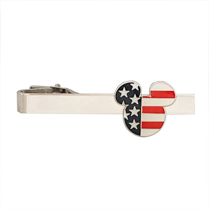 Country Flag Tie Clips Gold Plated Metal Necktie Bar Clips
