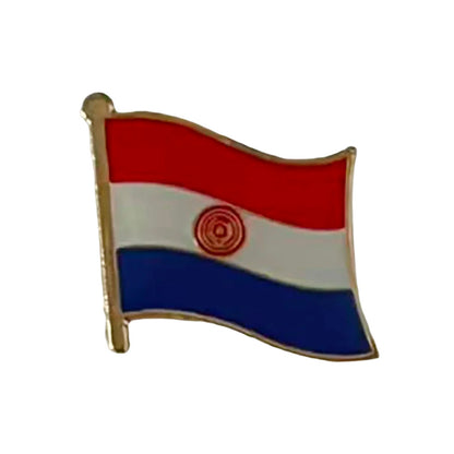 South America Country Flag Lapel Pin | 16mm Iron & Epoxy Metal Badge Brooch