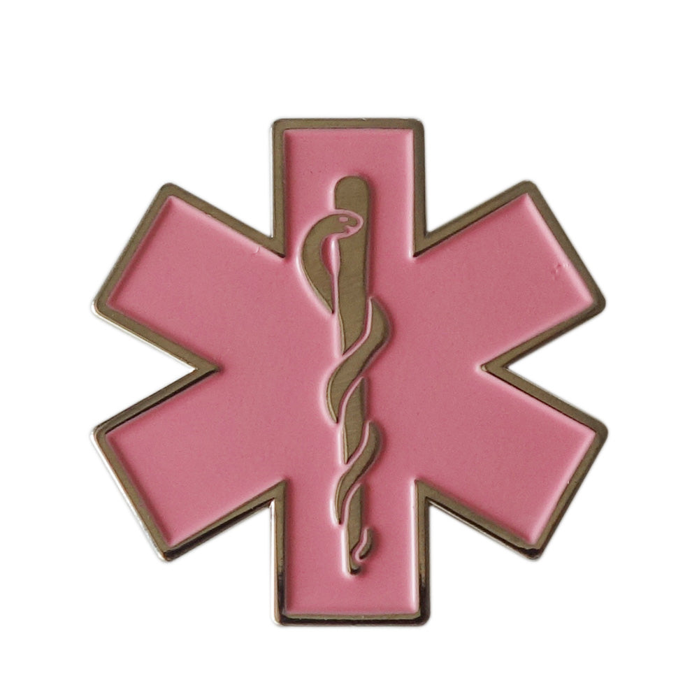 Star of Life EMS Enamel Lapel Pin - Multi-Color Medical Badge for Paramedics, EMTs & Nurses