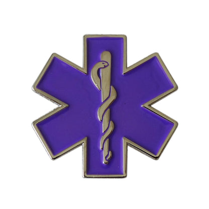 Star of Life EMS Enamel Lapel Pin - Multi-Color Medical Badge for Paramedics, EMTs & Nurses