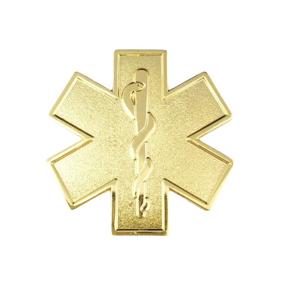 Star of Life EMS Enamel Lapel Pin - Multi-Color Medical Badge for Paramedics, EMTs & Nurses