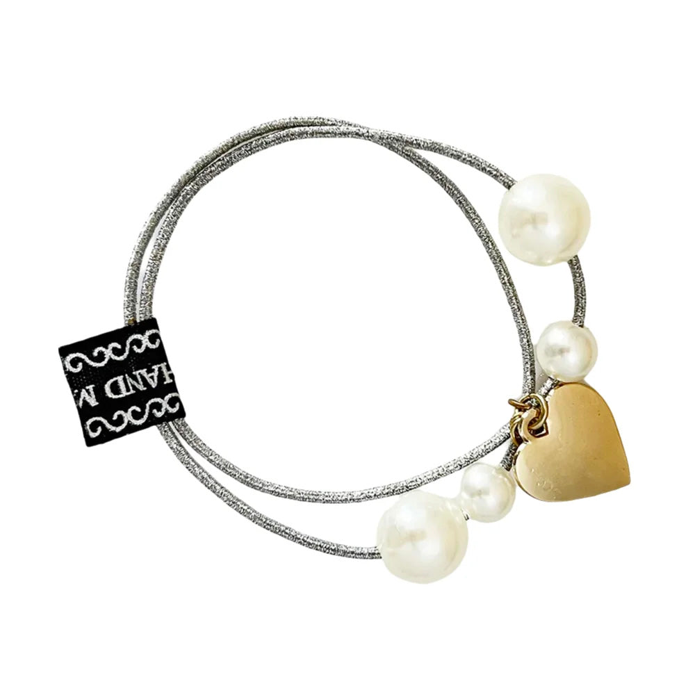 Minimal Charm Hair Ties for Women | Neutral Daily Ponytail Bands