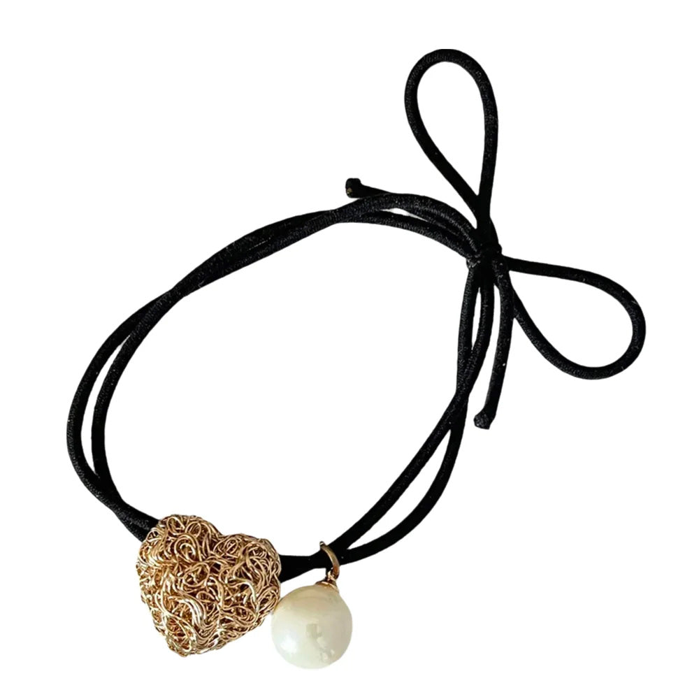 Minimal Charm Hair Ties for Women | Neutral Daily Ponytail Bands