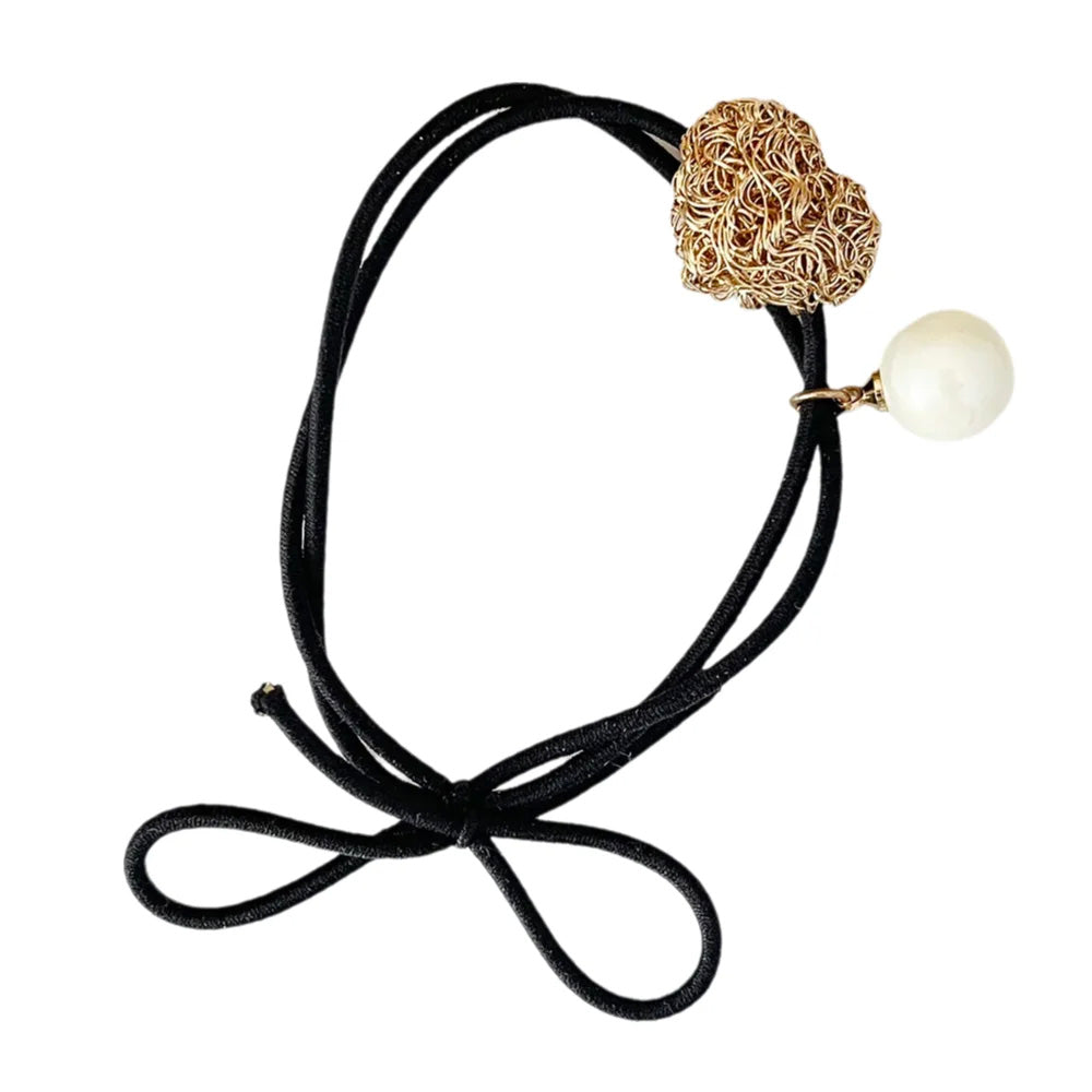 Minimal Charm Hair Ties for Women | Neutral Daily Ponytail Bands