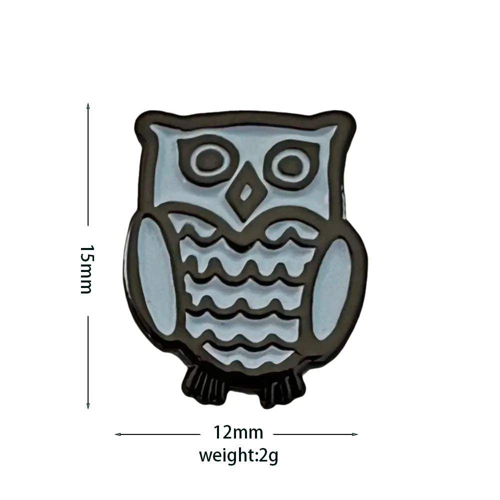 Wildlife Animal Tiger Lapel Pin | Owl, Bee, Dove, Puffin, Cardinal Bird, Brooch